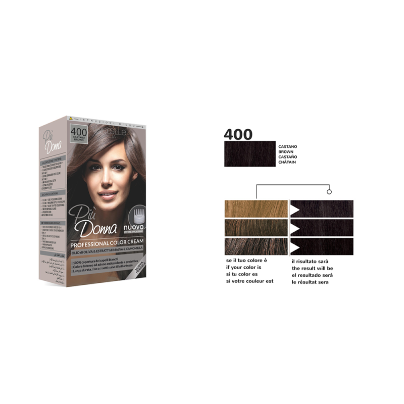 Più Donna Crema Colorante N.400 Castano