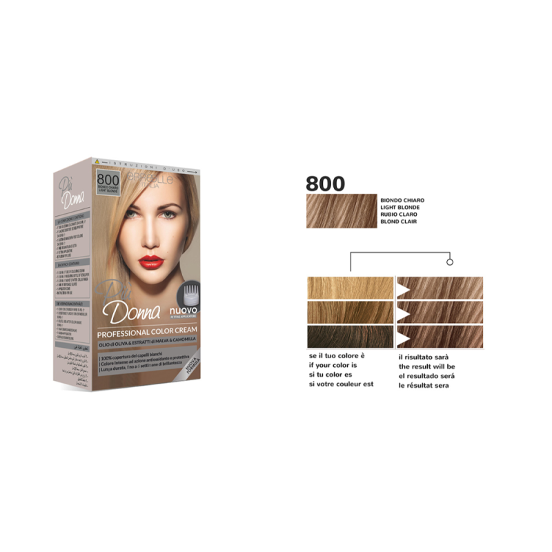 Più Donna Crema Colorante N.800 Biondo chiaro