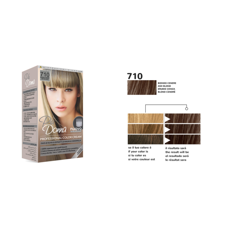 Più Donna Crema Colorante N.710 Biondo cenere