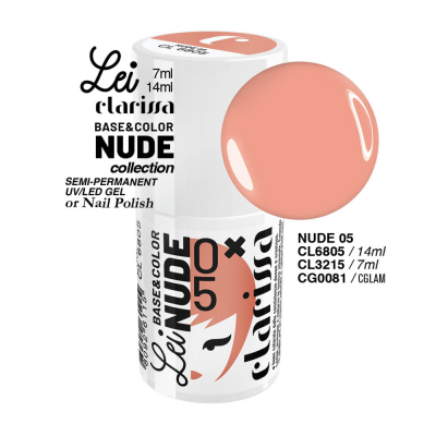 Clarissa Lei - Semipermanente  Color Nude 05 Base&Nude - 7 Ml