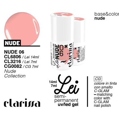 Clarissa Lei Semipermanente Base&Nude Color Nude 04 - 7 Ml