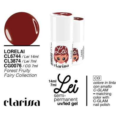 Clarissa Lei Lorelai Smalto Semipermanente CL 3874 Forest Fruity Fairy Collection - 7 Ml