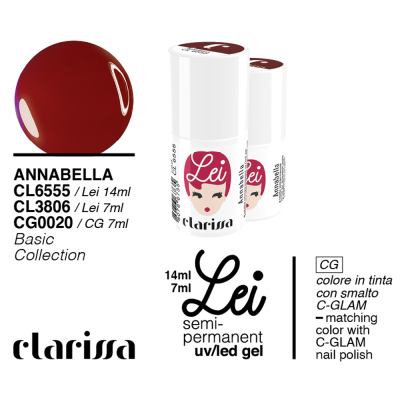 Clarissa Lei Annabella Smalto Semipermanente 7ml cl 3806 Basic Collection
