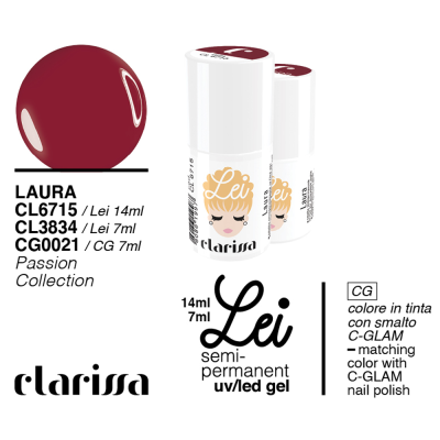 Clarissa Lei Laura Smalto Semipermanente 7ml cl 3834 Passion Collection