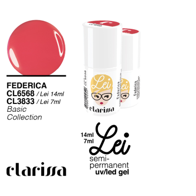 Clarissa Lei Federica Smalto Semipermanente 7ml cl 3833 Basic Collection