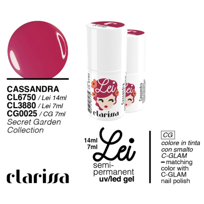 Clarissa Lei Cassandra Smalto Semipermanente CL 3880 Secret Garden Collection 7 Ml