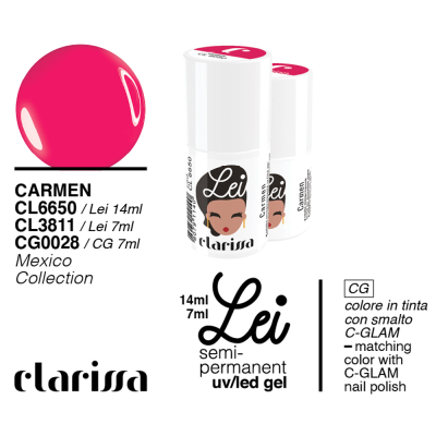 Clarissa Lei Carmen Smalto Semipermanente LEI 3811 Mexico Collection - 7 Ml

TPO&HEMA FREE