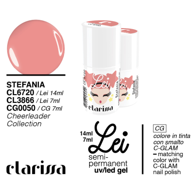 Clarissa Lei smalto semipermanente uv e led cheerleader collection Stefania - 7 ml