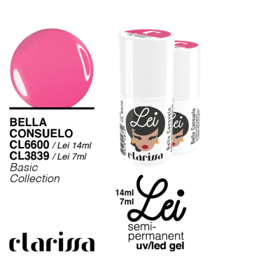 Clarissa Lei Bella Consuelo Smalto Semipermanente CL 3839 Basic Collection - 7 Ml