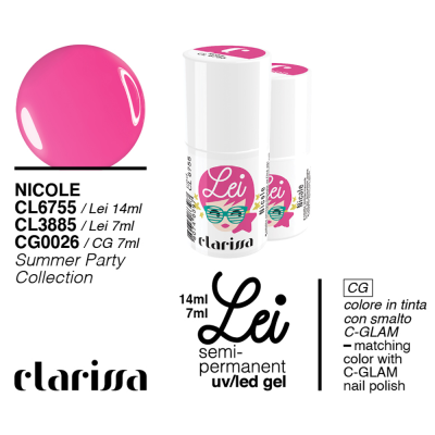 Clarissa Lei - Nicole Smalto Semipermanente CL 3885 Summer Party Collection 7 Ml