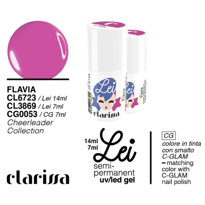 Clarissa Lei Flavia Smalto Semipermanente 7ml cl 3869 Cheerleader Collection