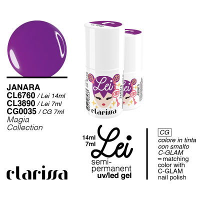 Clarissa Lei - Janara Smalto Semipermanente CL 3890 Magia Collection 7 Ml
