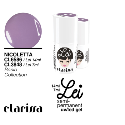 Clarissa Lei Nicoletta Smalto Semipermanente 7ml cl 3848 Basic Collection