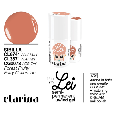 Clarissa Lei smalto semipermanente con tecnologia led e uv forest fruity fairy collection cl 3871 - 14 ml
