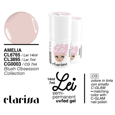 Clarissa Lei Amelia Smalto Semipermanente 7ml cl 3895 Blush Obsession Collection