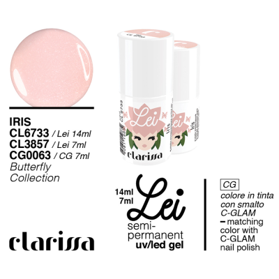 Clarissa Lei Iris Smalto Semipermanente 7ml cl 3857 Butterfly Collection