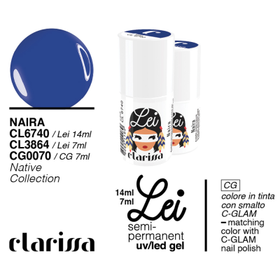 Clarissa Lei Naira Smalto Semipermanente 7ml cl 3864 Native Collection