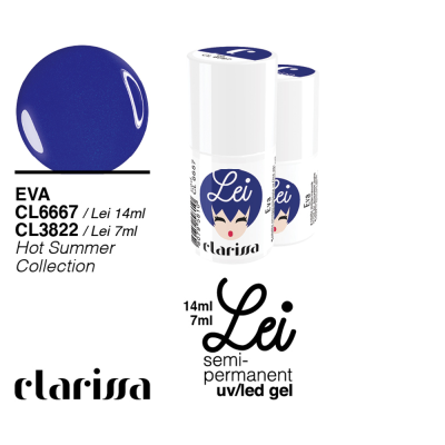 Clarissa Lei Eva Smalto Semipermanente CL 3822 Hot Summer Collection - 7 Ml