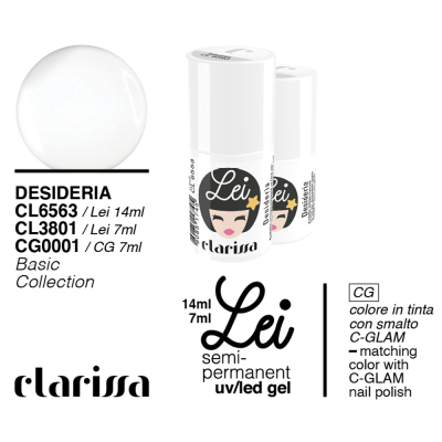 Clarissa Lei - Desideria Smalto Semipermanente LEI 3801 Basic Collection 7 Ml
