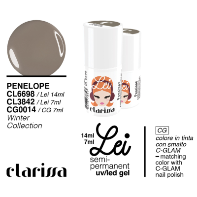 Clarissa Lei Penelope Smalto Semipermanente 7ml cl 3842 Winter Collection