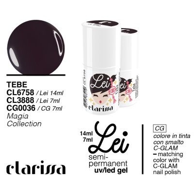 Clarissa Lei smalto semipermanente  uv e led cl 3888 Tebe - 7 ml
