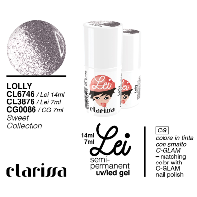 Clarissa Lei - Lolly Smalto Semipermanente LEI 3876 Sweet Collection 7 Ml