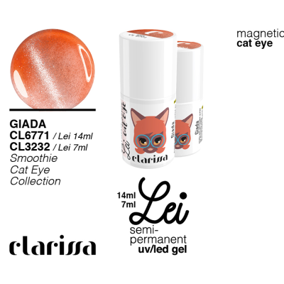 Clarissa Lei - Giada CL 3232 Smalto Semipermanente Smoothie Cat Eye Collection 7 Ml