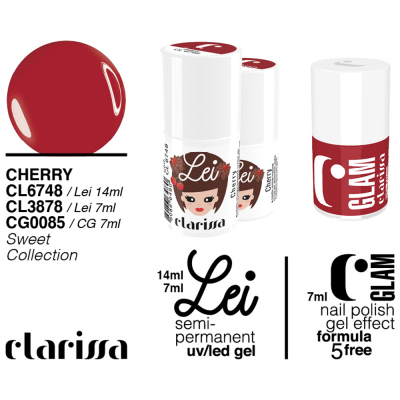 Smalto tradizionale Effetto Gel. n. 085 - cherry sweet collection