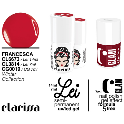 Clarissa C-GLAM 019 Smalto Francesca Winter Collection