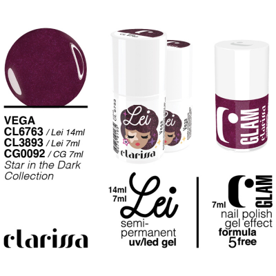 Smalto tradizionale Effetto Gel. n. 091 - sirio - star in the dark collection