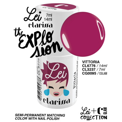 Clarissa Lei smalto semipermanente led e Uv cl 3237 Vittoria - 7 ml