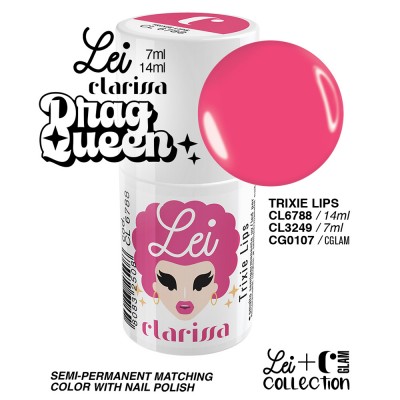 Clarissa lei smalto semipermanente Led e Uv cl 3249 Trixie Lips - 7 ml
