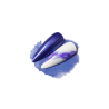 Clarissa Splash Color effetto acquarello - blu metallizzato