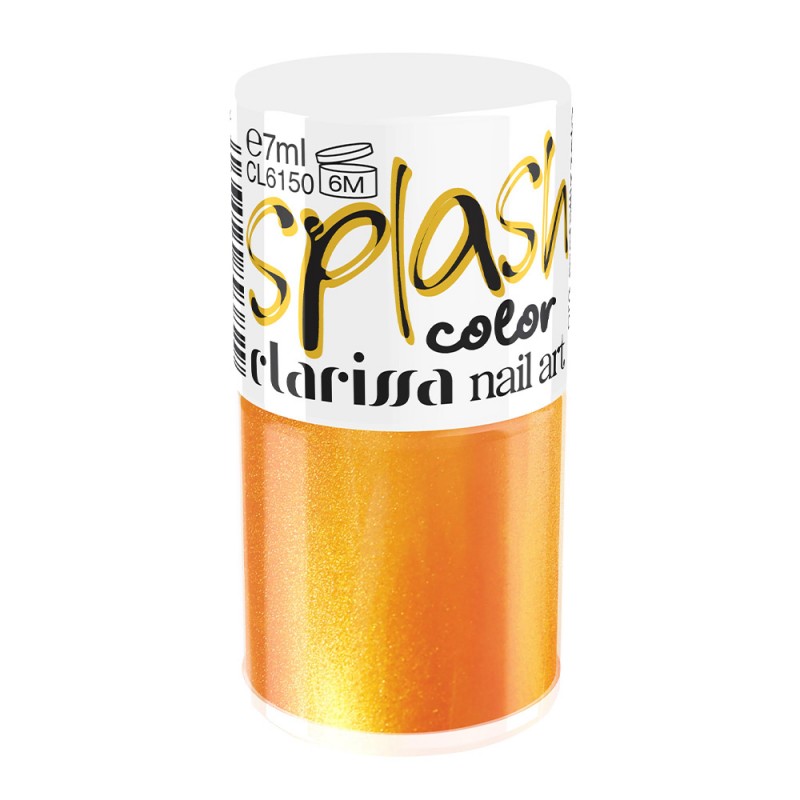 Clarissa splash color effetto acquarello - oro metallizzato