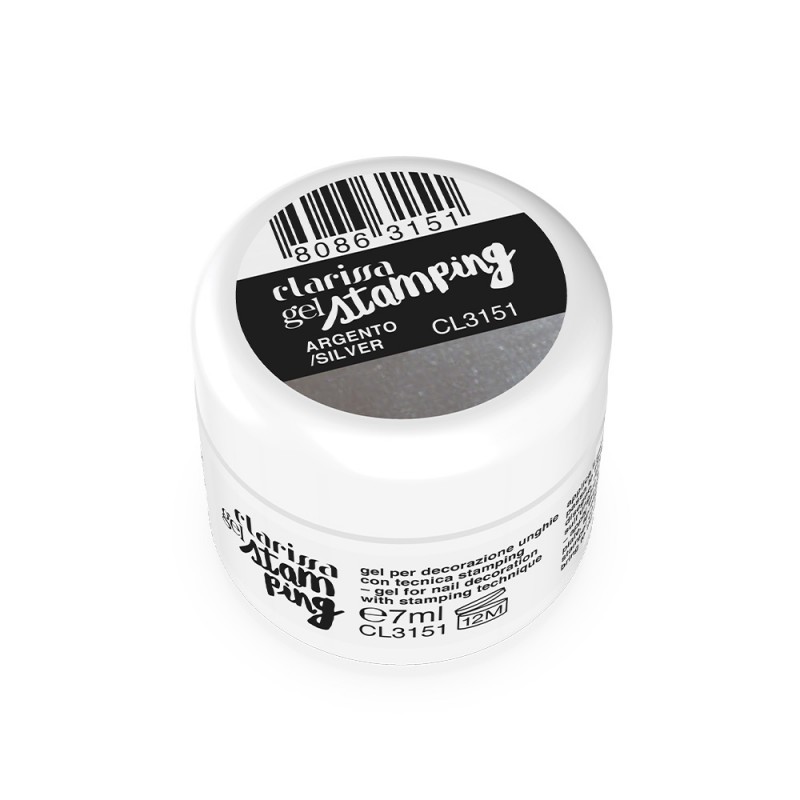 Clarissa gel stamping argento 4ml Cl 3151