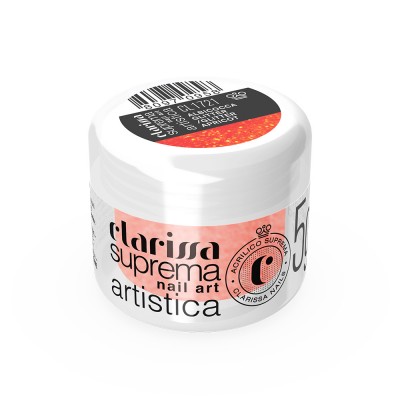 Polveri acriliche colorate che permettono di realizzare facilmente decori 3D e fantastici nail french - albicocca glitter
