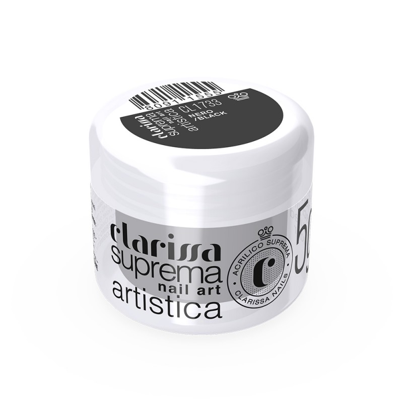 Polveri acriliche colorate che permettono di realizzare facilmente decori 3D e fantastici nail french - Nero