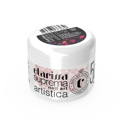 Polveri acriliche colorate che permettono di realizzare facilmente decori 3D e fantastici nail french - Fragola Superglitter