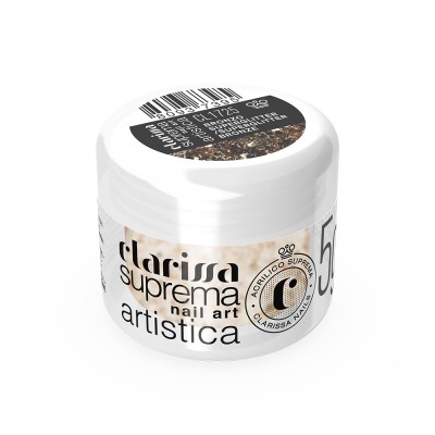 Polveri acriliche colorate che permettono di realizzare facilmente decori 3D e fantastici nail french - Bronzo Superglitter