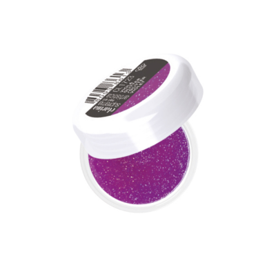 Polveri acriliche colorate che permettono di realizzare facilmente decori 3D e fantastici nail french - viola glitter