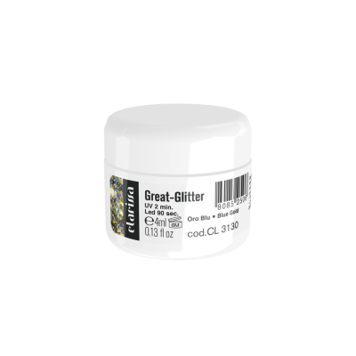 Clarissa Cl 3130 Great Glitter gel uv/led oro-blu 4ml