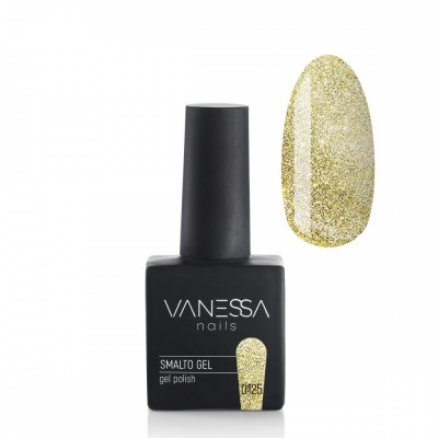 Vanessa Smalto Gel Semipermanente Oro Glitter 8 ml n.125