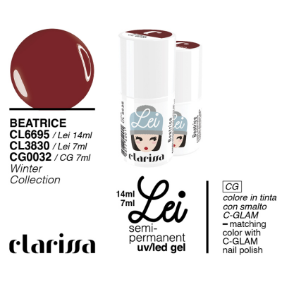 Clarissa Lei Beatrice Smalto Semipermanente 14ml cl 6695 Winter Collection