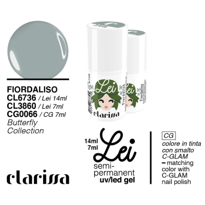Clarissa Lei Fiordaliso Smalto Semipermanente 14ml cl 6736 Butterfly Collection