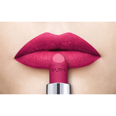 Rossetto colore puro, opaco assoluto. N. 051 - Blue Fuchsia. 3,5 g.