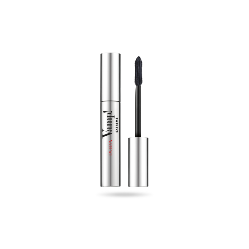 Il mascara di Pupa nella versione Extreme. Volume estremo immediato. Effetto scenografico. 12 ml. N. 010 - Extrablack