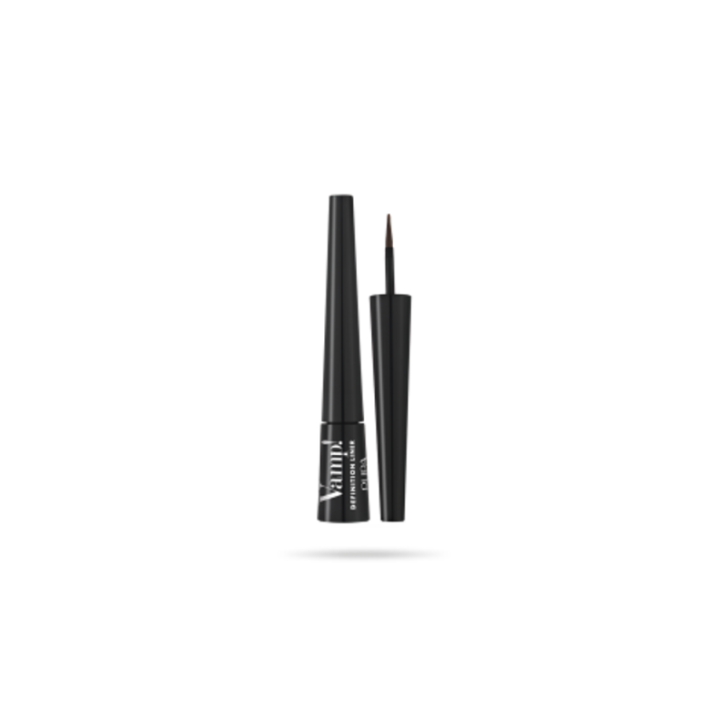 Eyeliner con applicatore in feltro dai finish matt e perlato. 2,5 ml. N. 200 - Brown