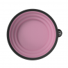 Ciotola tinta in silicone collapsible tint bowl. colore rosa.