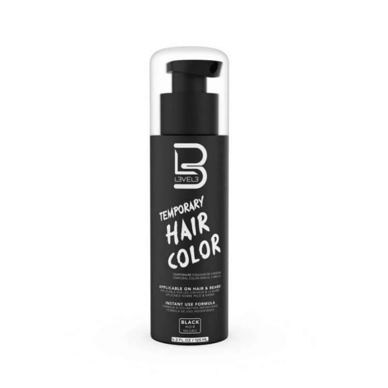 Temporary hair color spary per coprire capelli grigi e riempire gli spazi vuoti. 100 ml.