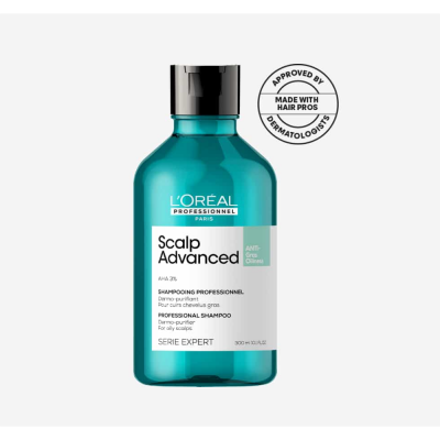 L'Oreal serie expert scalp advanced anti oilness shampoo - 1500 ml